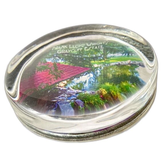 FRANK LLOYD WRIGHT Architect Graycliff Estate Paperweight - Picture 6 of 10